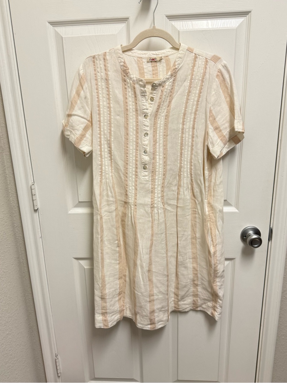 Faherty Striped Linen Dress